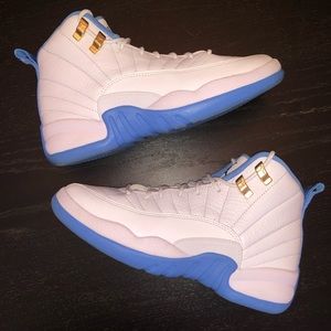 Jordan 12 Retro University Blue (GS 4.5) With Box
